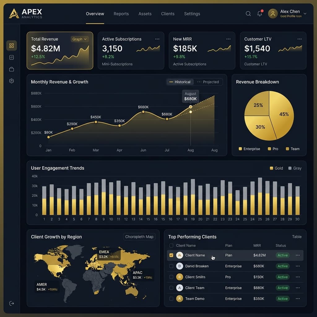 HADBA Command Center Dashboard Mockup